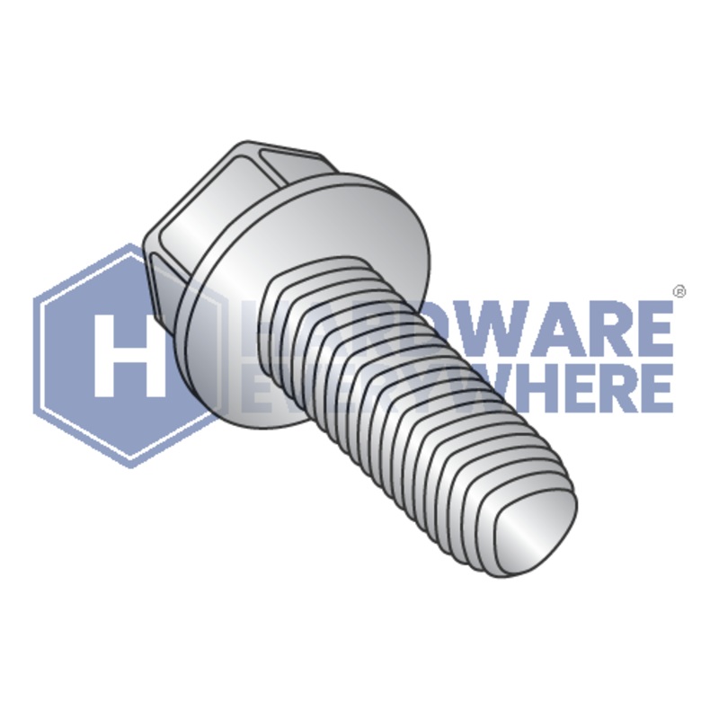 1/4-20 X 1 1/2 Thread Forming Screws / Unslotted / Hex Washer Head / 410 Stainless / Plain / Taptite Alternate