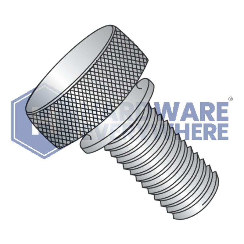 6-32 x 5/16 KNURLED THUMB SCREWS / 18-8 Stainless Steel / Plain FUL163378749050