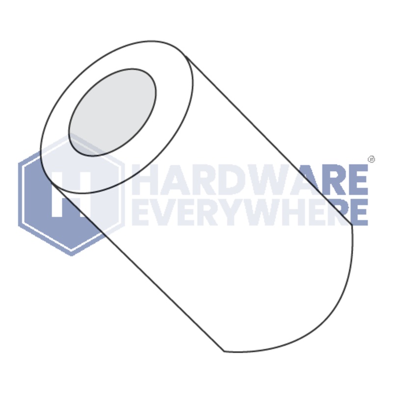 6 x 1/4 ROUND SPACERS / Nylon / Natural White FUL163378748534