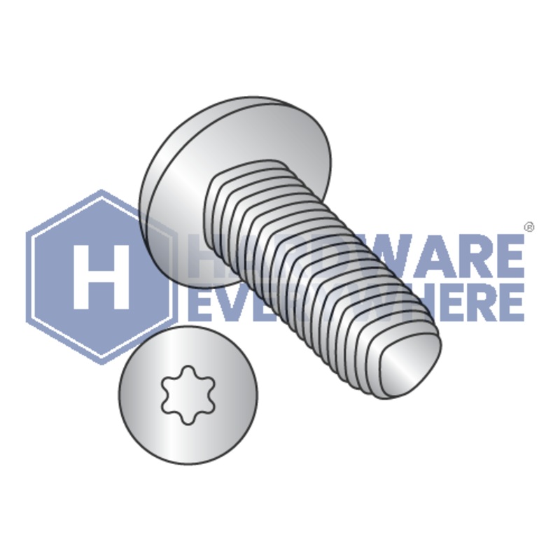 8-32 X 3/4 Thread Forming Screws / Torx / Pan Head / 18-8 Stainless / Plain / Taptite Alternate