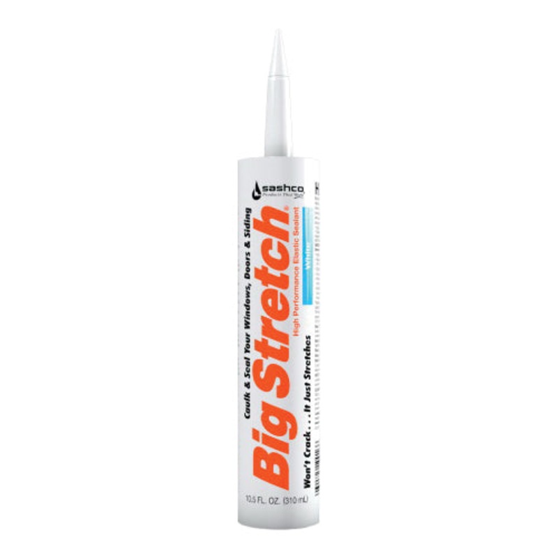 Big Stretch 10012 Elastomeric Sealant, Paste, Redwood, Water Base, 4 to 5 days Curing, 10.5 oz, Cartridge