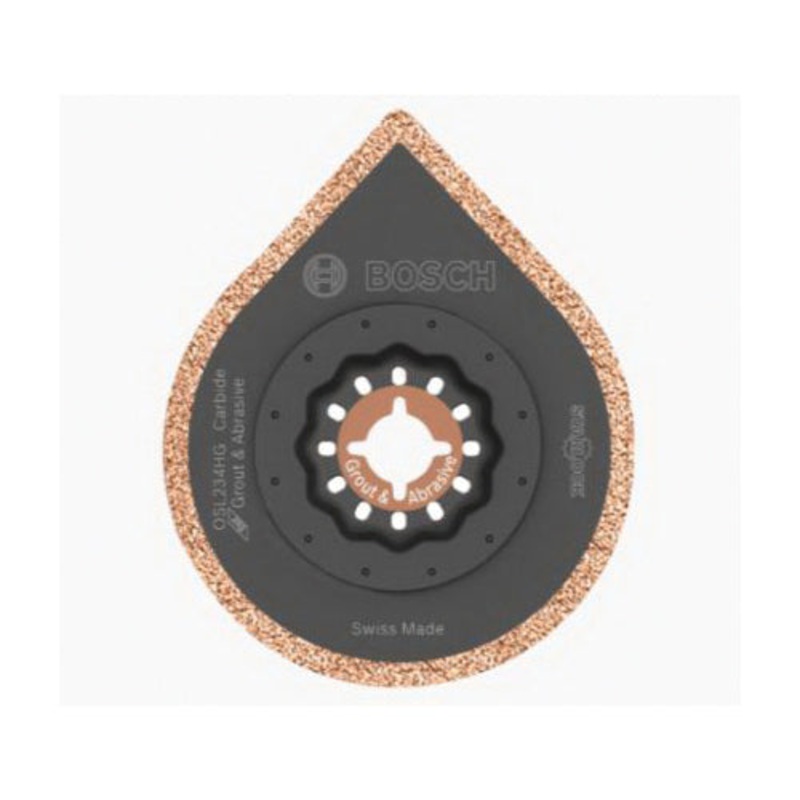 BOSCH Starlock OSL234HG Oscillating Multi-Tool Blade, Pointed, Round Blade, 2-3/4 in L Blade, 2-3/4 in W Blade