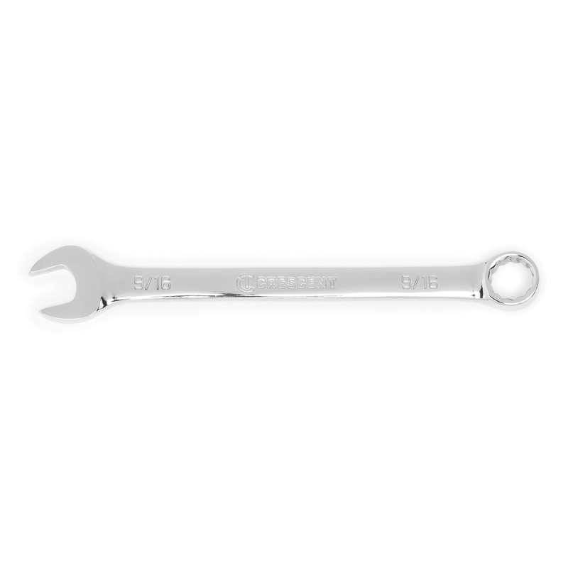 CRESCENT CCW6-05 Combination Wrench, 9/16 in Wrench Opening, 12-Point, 7.52 in OAL, Alloy Steel Wrench