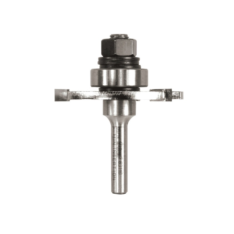 freud 63-110 Slotting Cutter Set, 3-Wing, 3/16 in Dia Cutting, 9/16 in L Cut, 2-3/8 in OAL, 1/4 in Dia Shank