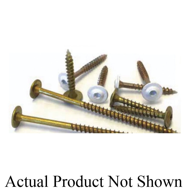 GRK FASTENERS Low Profile Cabinet 12069 Cabinet Screw, Star Drive, Washer Head, 1-1/4 in OAL, Steel, Climatek-Coated