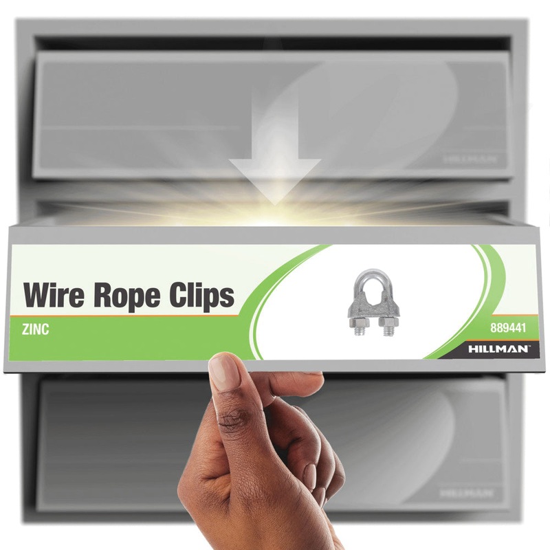 HARDWARE ESSENTIALS 321742 Wire Rope Clip, 1/2 in D Rope, Steel, Zinc-Plated