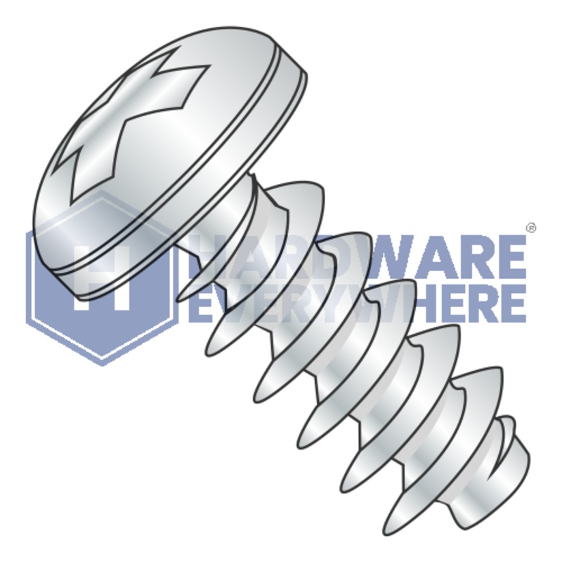 M4 x 16 METRIC THREAD FORMING SCREWS / Phillips / Pan Head / Steel / Zinc