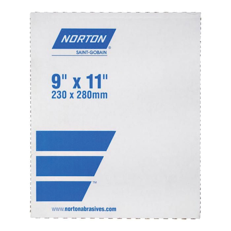 Norton ProSand A259PS Series 07660768165 Abrasive Sheet, 11 in L, 9 in W, 400 Grit, Aluminum Oxide Abrasive, Best Tier