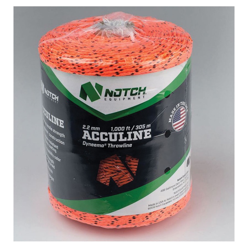 Notch NTL22-1000 Throwline, Dyneema, Black/Orange