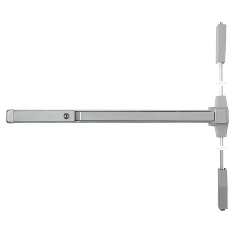 Falcon 20-V-EO SP28 3FT Grade 1 Exit Device, Wide Stile Pushpad, Surface Vertical Rod, 36", Non-Handed, Aluminum Painted Aluminum Painted
