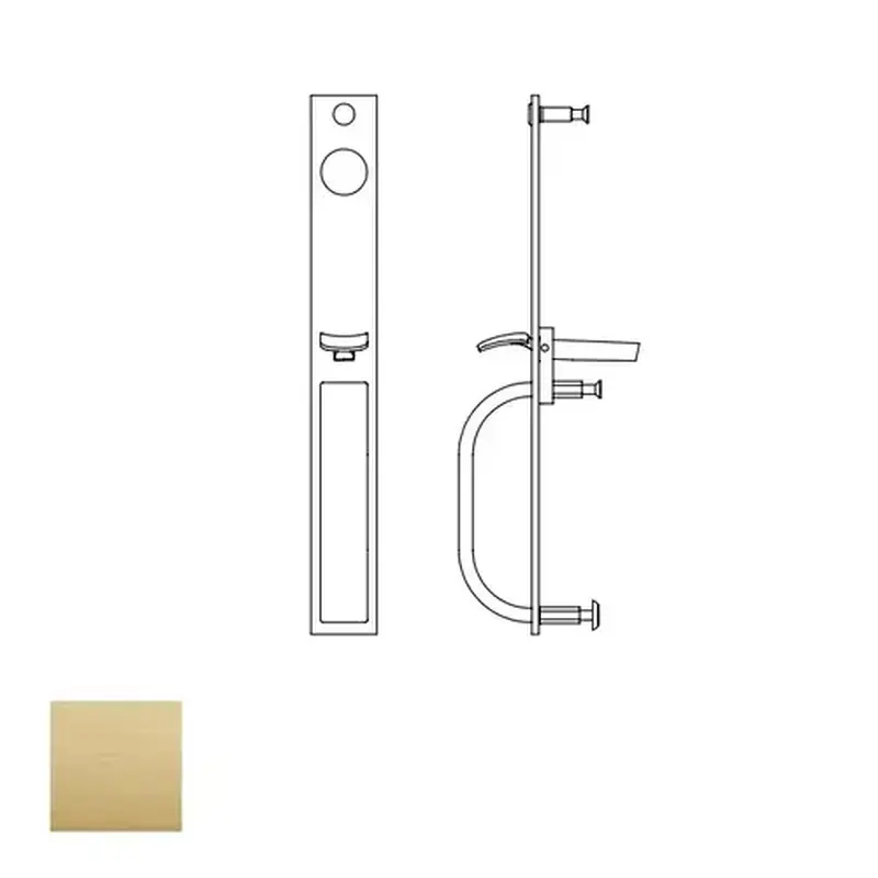 Sargent 866-PTB-RHR-04 866 Series Pull Exit Device Trim Satin Brass