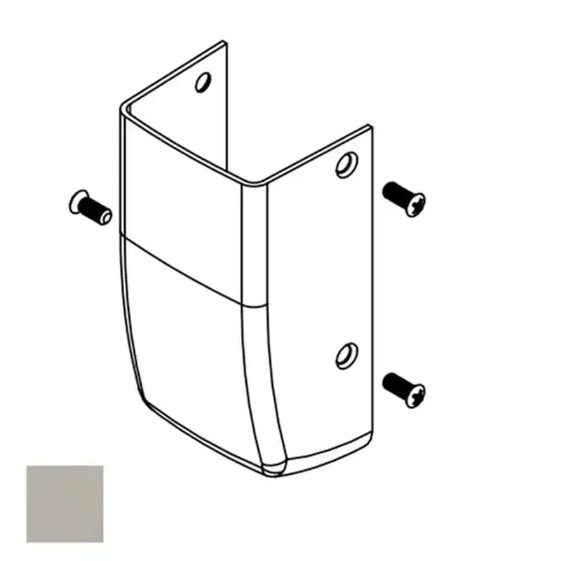 Sargent 97-0018 32D 8700 Series Top and Bottom Cover, Satin Stainless Steel