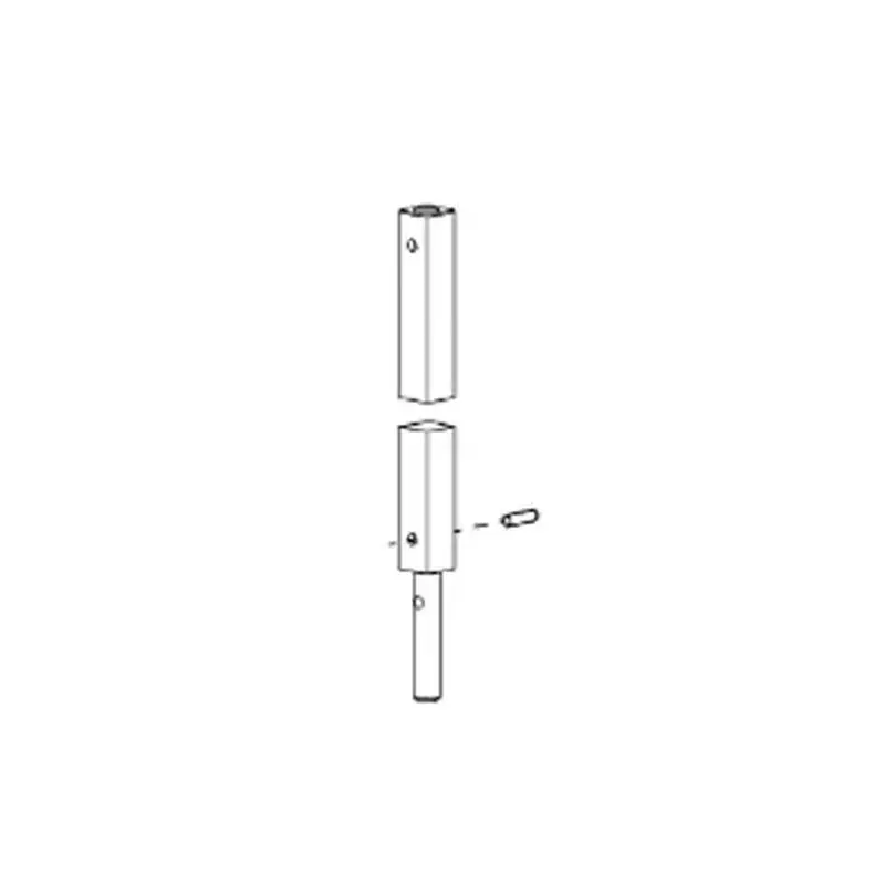 Von Duprin 051802 US26 9927/9957 Extension Rod 36" Kit, Bright Polished Chrome