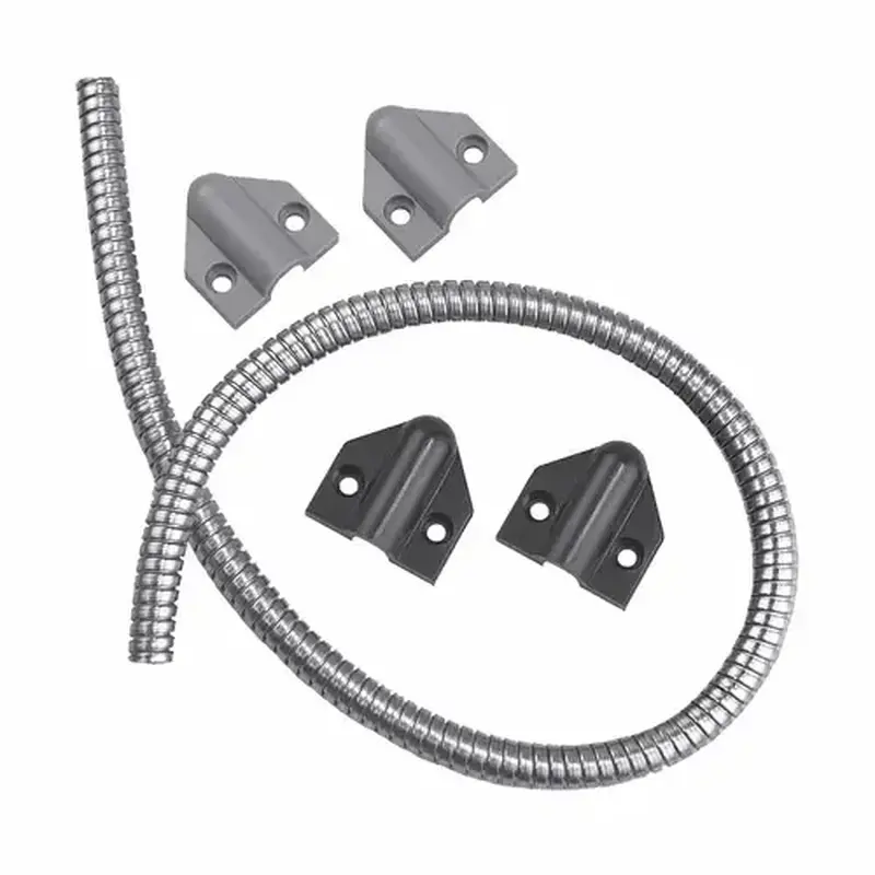 Securitron TSB-CXL 36" Door Cord with Caps Black Finish Satin Stainless Steel