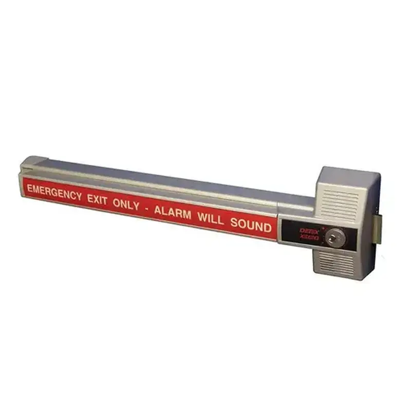 DETEX ECL-230X-IP Alarmed Deadbolt Panic Hardware, Single Point Lock, Inside Pull, Gray