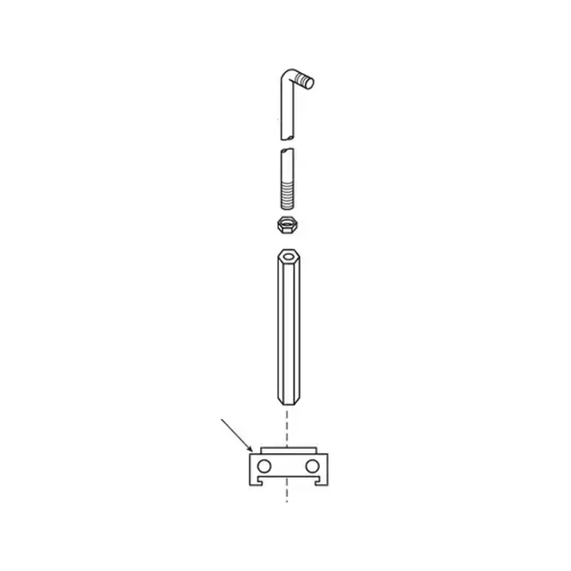 Falcon 4270107178 Exit Device Part Black Anodized Aluminum