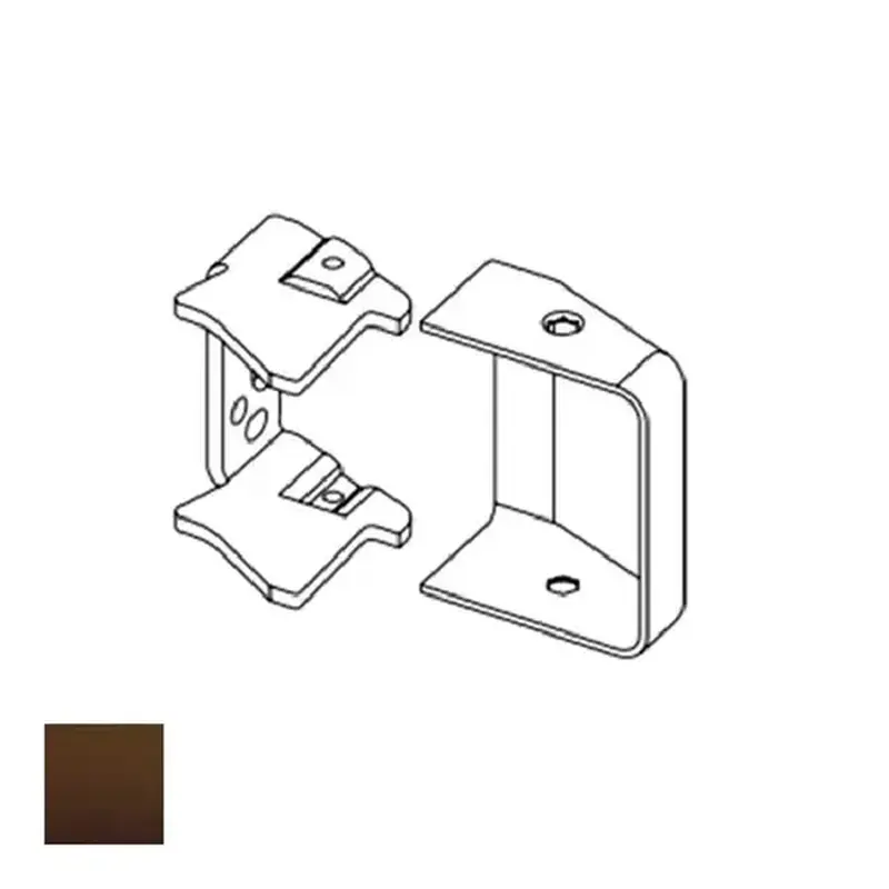 Sargent 565 10B 80 Series Metal End Cap Kit, Oil Rubbed Dark Bronze