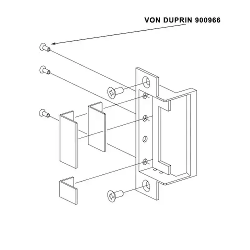 Von Duprin 900966 Pocket Insert Mounting Pack for 6210 Strike