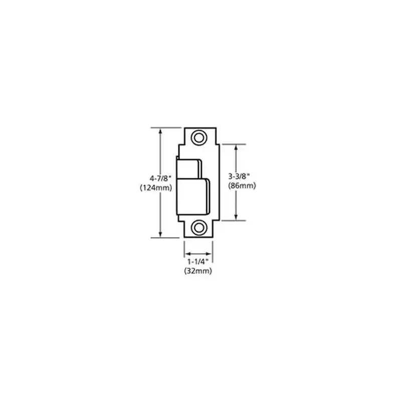 Sargent 815-LHR Exit Device Open Back Strike, LHR