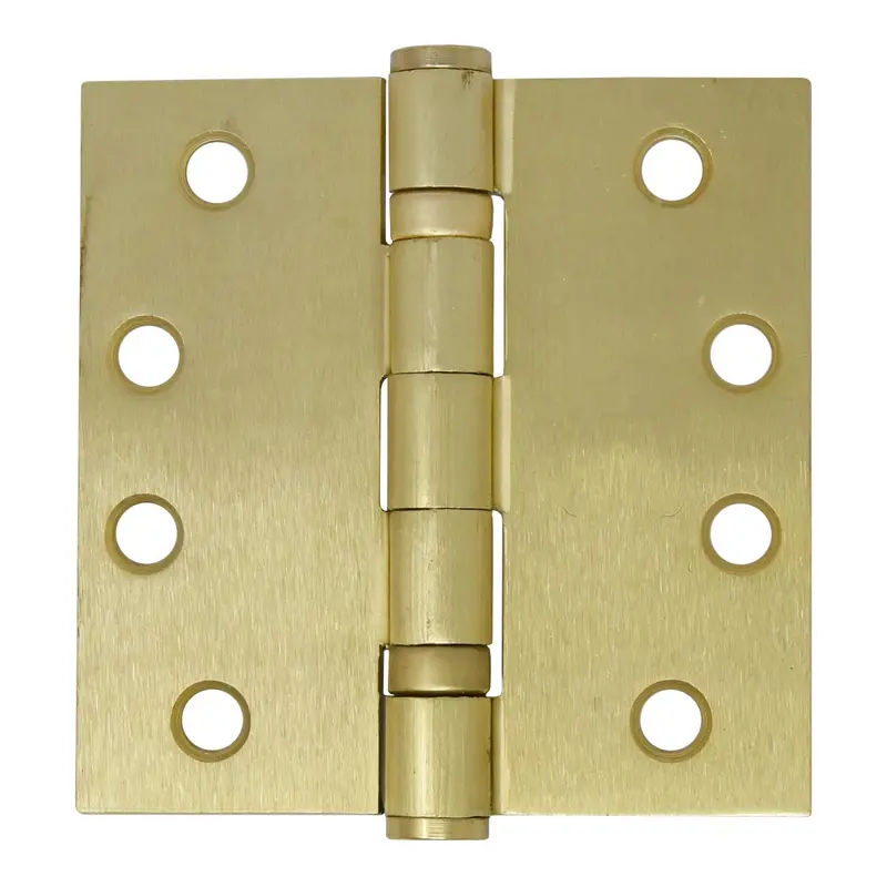 Architectural Grade Steel Ball Bearing Hinge4" x 4" / Satin Brass