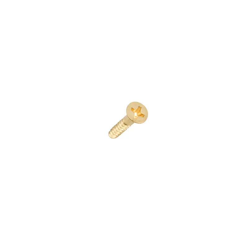 Small Flat Head Brass Screws#2 x 3/8" - 4 Pack