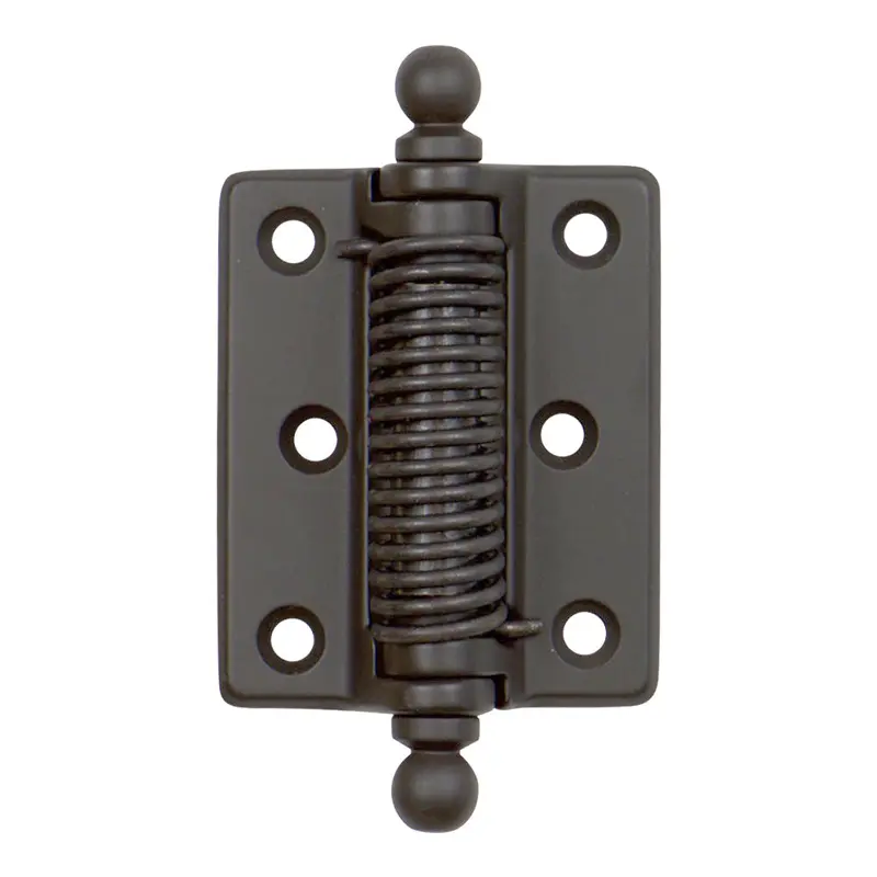 Solid Brass Spring Hinge with Ball TipsOil Rubbed Bronze