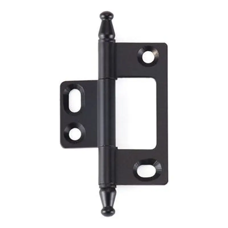 Steeple Tipped No-Mortise HingeBlack