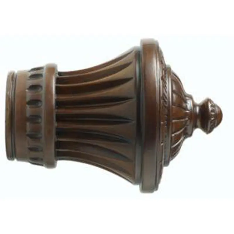 2" Wood Trends Charleston Finial - 841 - Coffee