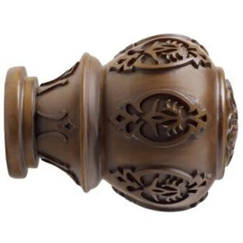 2" Wood Trends Lacey Finial - 827 - Hazelnut