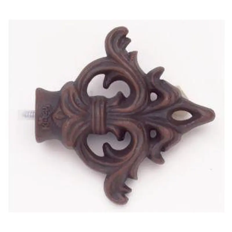 Acanthus Arrow Arrow Finial With Plug - Rust - 777