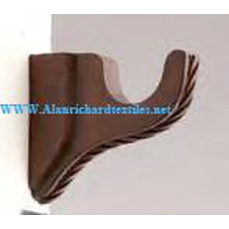 Buckingham Decorative Resin Rope Design Bracket for 2" Pole. 3-5/8" Return.