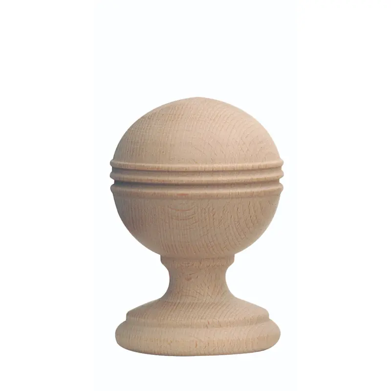 Finial Ringed Ball U 2-3/4"