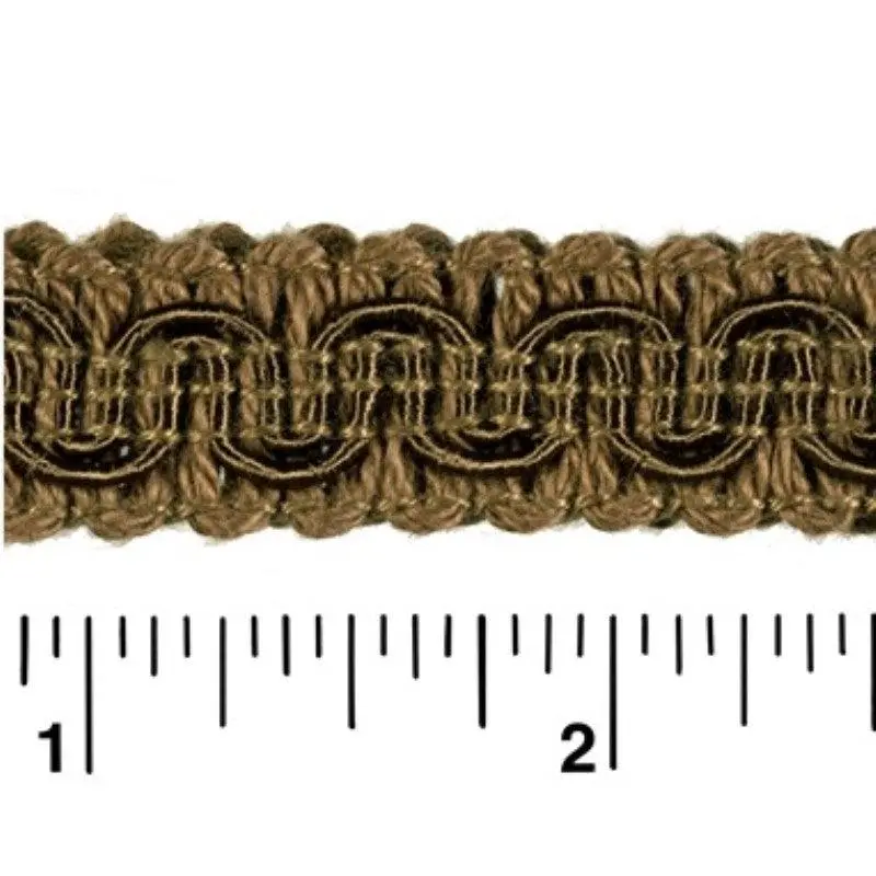 Rayon Scroll Gimp - E24 Light Brown 36 Yards