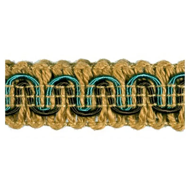 Rayon Scroll Gimp - PR24 Peacock 36 Yards