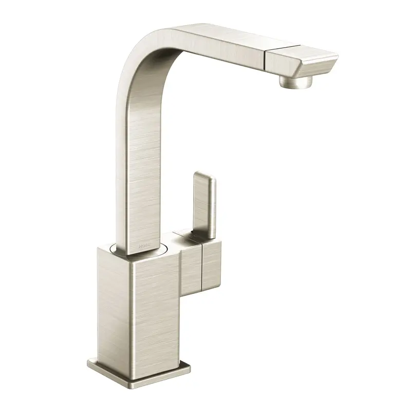 90 Degree Classic stainless one-handle high arc kitchen faucetClassic Stainless