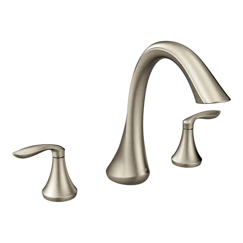 Eva Chrome Two-Handle High Arc Roman Tub FaucetChrome