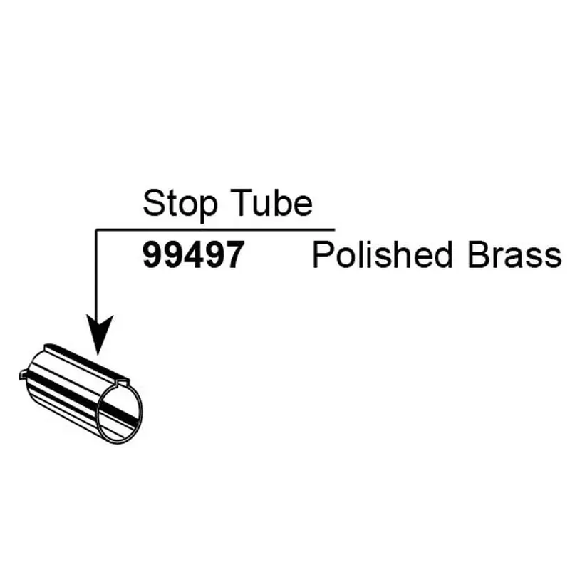 Legend Polished Brass Stop TubePolished Brass