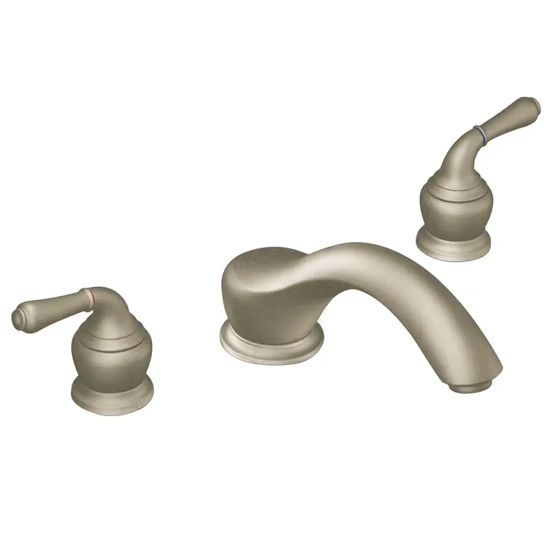 Monticello Chrome two-handle low arc roman tub faucetChrome