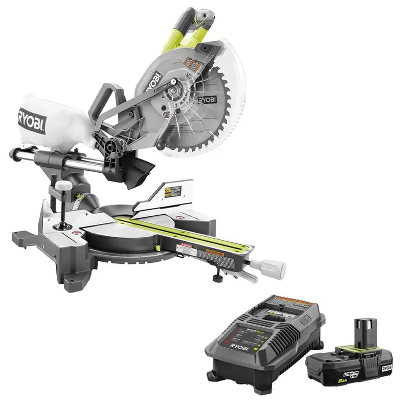 18-Volt ONE ONE Cordless Brushless 10 in. Dual Bevel Sliding Miter Saw (Tool Only)