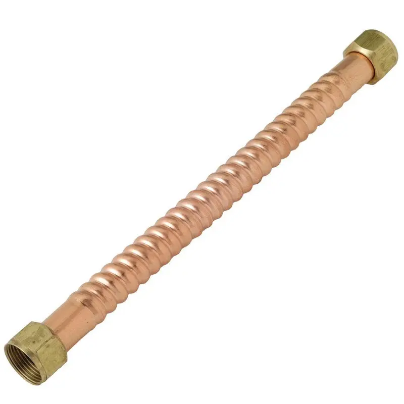 3/4 in. FIP x 3/4 in. FIP x 18 in. Copper Water Heater Connector 7/8 in. OD0.521 / each