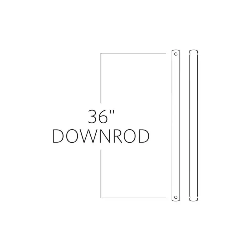 36 in. Rubberized White Extension DownrodRubberized White