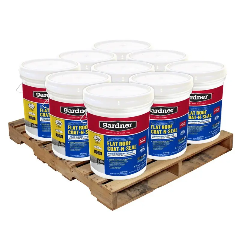 5 Gal. Flat Roof Coat-n-Seal Liquid Rubber Coating (9-Pallet)574 / pallet(unit load)