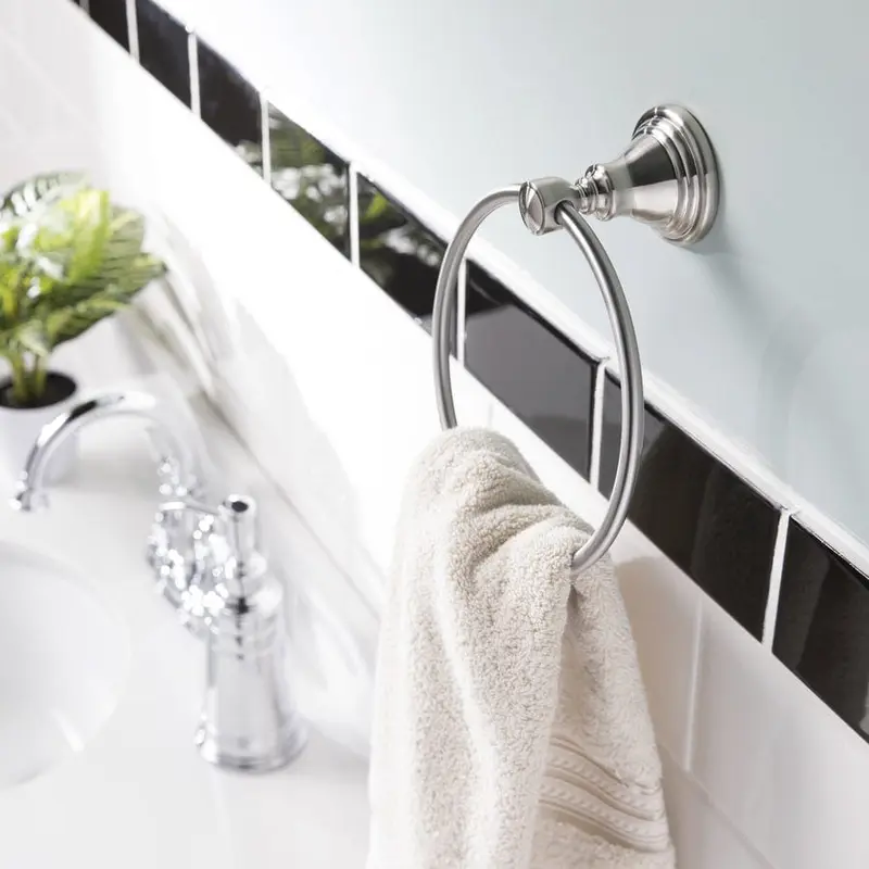 allen   roth 3-Piece Jordon Brushed Nickel Decorative Bathroom Hardware Set