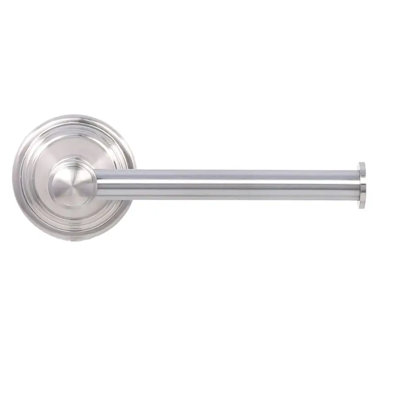allen   roth Jordon Brushed Nickel Wall Mount Single Post Toilet Paper Holder