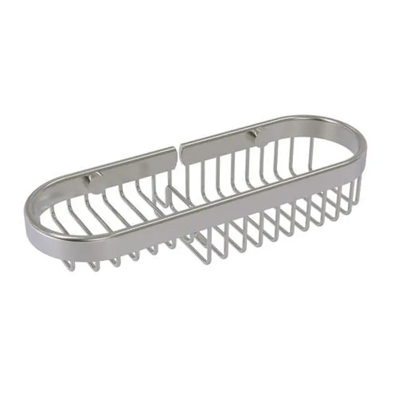 Allied Brass 2.2-in H Screw Mount Solid Brass Satin Nickel Hanging Shower Caddy