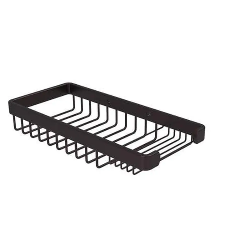 Allied Brass Rectangular Combination Shower Basket in Antique Bronze
