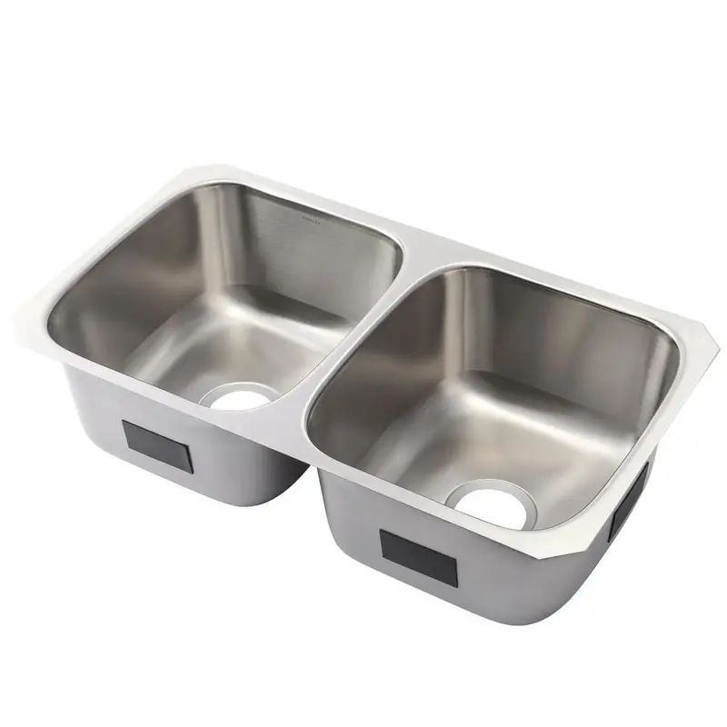 Ballad Undermount Stainless Steel 32 in. Double Bowl Kitchen Sink45 / each