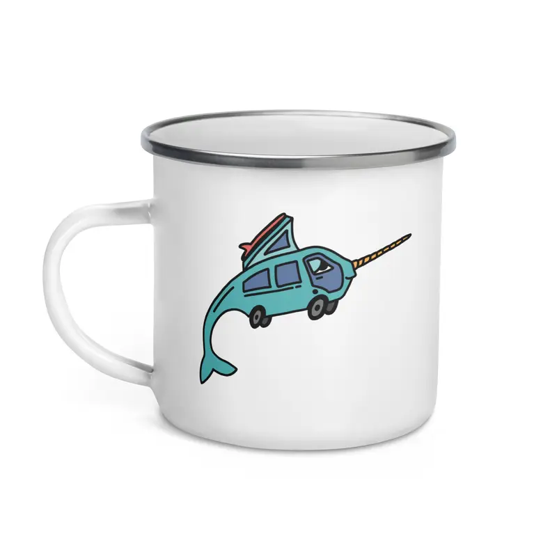 Narwhal Ned Enamel Mug