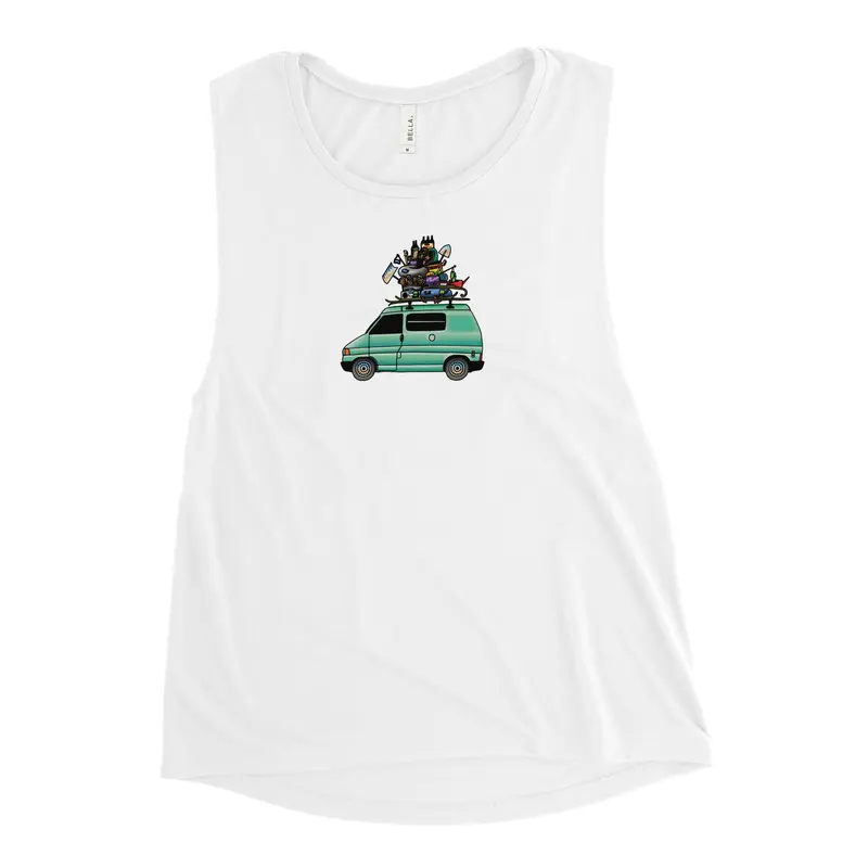 RAD Eurovan Women's Muscle Tank TopBlack (Heather) / S