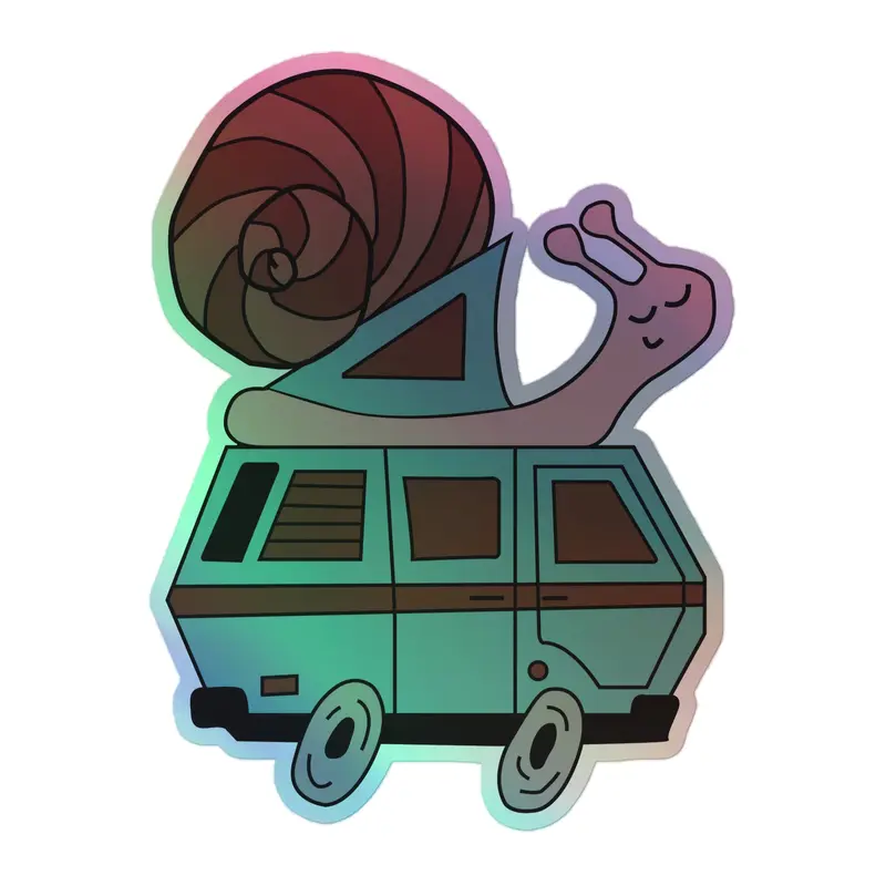 Sally Snail Holographic Sticker33